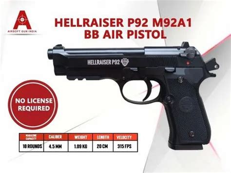 Hellraiser P92 M92A1 177 Co2 Blowback Bb Air Pistol By Airsoft Gun