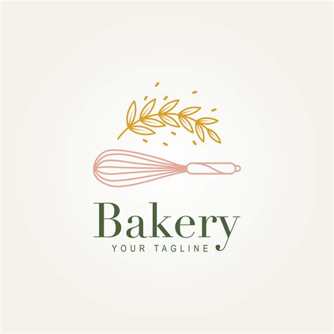 Bakery Shop Minimalist Line Art Logo Icon Design 6416550 Vector Art At Vecteezy