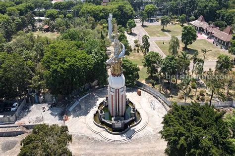 Progres Revitalisasi Alun Alun Sidoarjo Capai 58 Persen