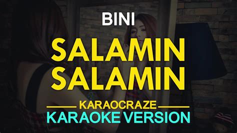 Salamin Salamin Bini Karaoke Version Youtube