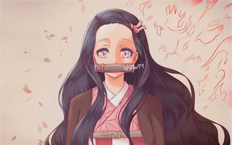 Nezuko Portrait By Sawpy On Deviantart