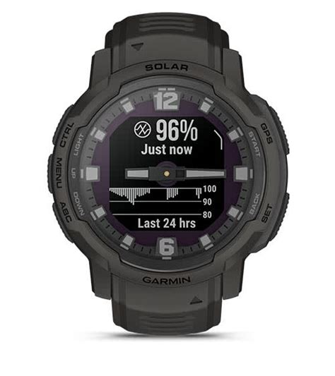 Instinct Crossover Solar Hybrid Rugged Analog GPS Smartwatch With