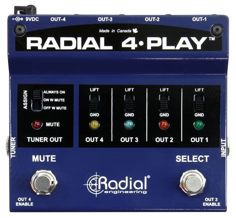 4-Play Multi-Output DI Box Radial Engineering - Audiofanzine