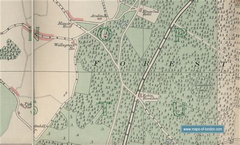 Map of Epping Forest, London