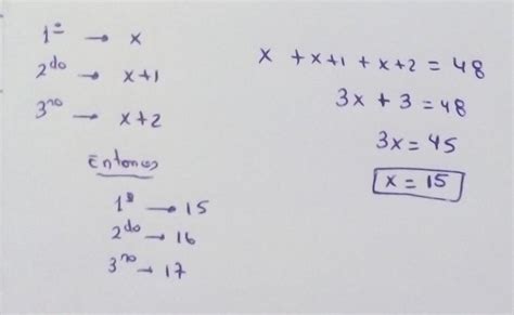 Calcula Tres N Meros Enteros Consecutivos Sabiendo Que Su Suma Es