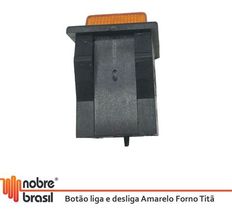 Botao Liga Desliga Polos Amarelo A P Forno Titan Mercado Livre