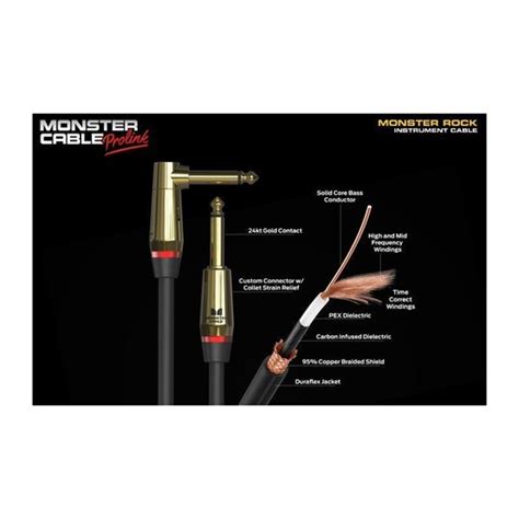 MONSTER CABLE Monster Rock Instrument Cable M ROCK2 21A S L 6 4m 21ft