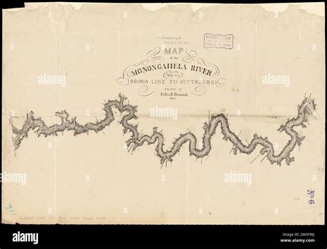 Map of the Monongahela River from the Virginia line to Pittsburgh ...