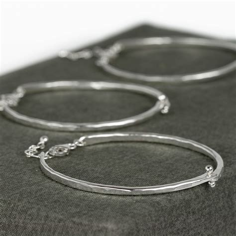 Sterling Silver Hinged Bangle