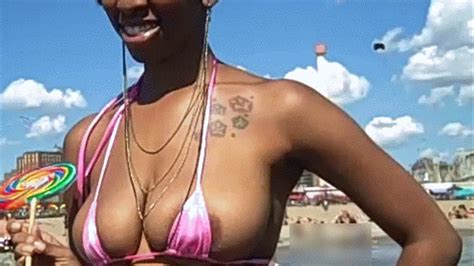 Jazzy Showing Off Her Ass In Front Of A Ton Of People Part Itsy Bitsy Bikinis Clips Sale