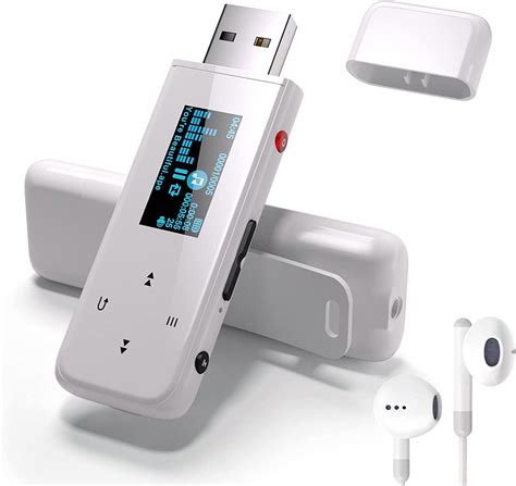 PECSU Reproductor MP3 USB Con Clip Y Bluetooth Mini Reproductor De