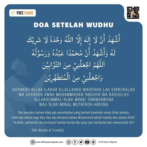 Doa Wudhu Wajah Check More At Kumpulandoaterkiniclubkumpulan