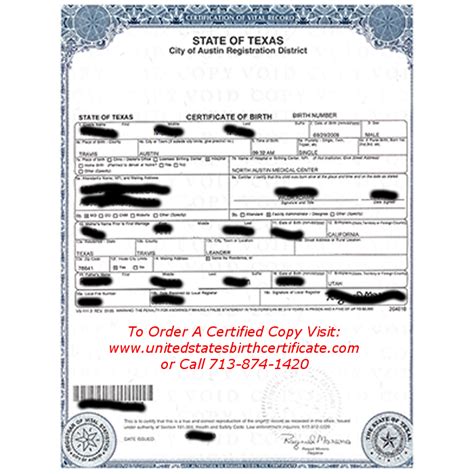 Need A Certified Copy Of Your Texas Birth Certificate Visit