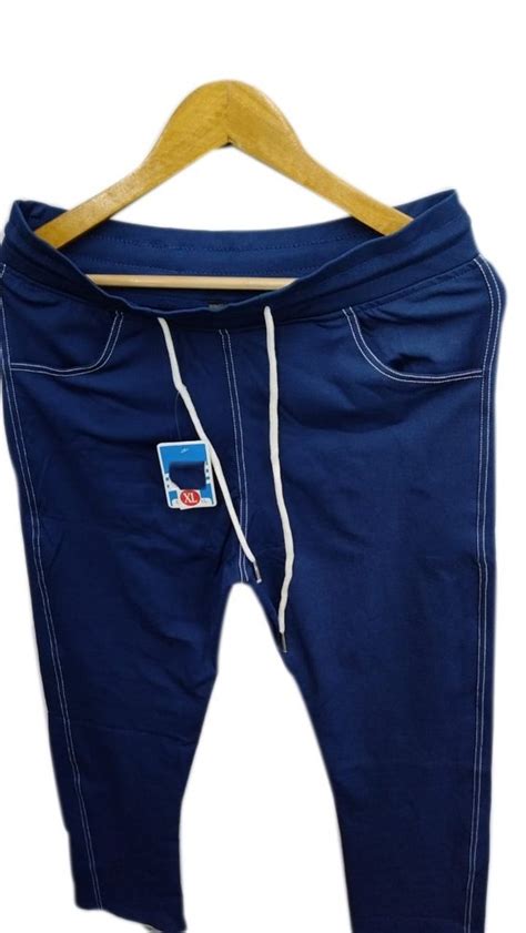 Men Blue 4 Way Lycra Track Pant At Rs 210piece Men Sports Pants In