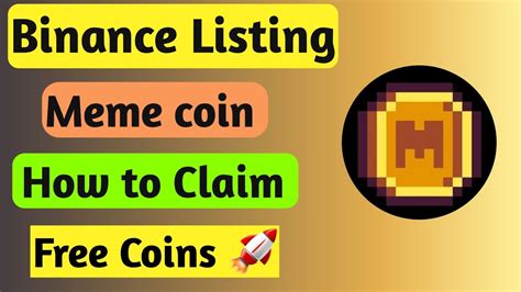 Binance Listing MEME Coin How To Claim Free Coins YouTube