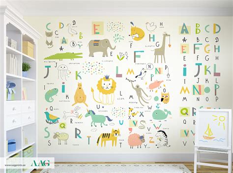 Abcd Kids Wallpaper In Dubai Uae Aag Prints