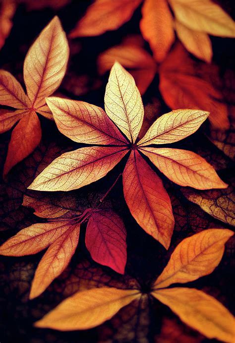 Autumn Leaves Digital Art By Billy Bateman Fine Art America