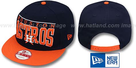 Houston Astros Coop Le Arch Snapback Navy Orange Hat