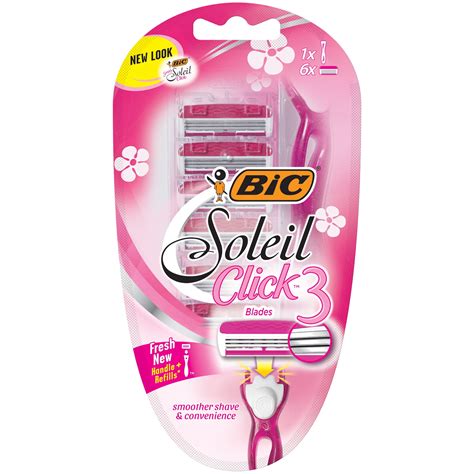 Bic Soleil Click Women S Disposable Razor Handle Cartridges