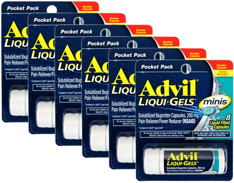 Buy Advil Liqui Gels Minis Pain Reliever And Fever Reducer Ibuprofen