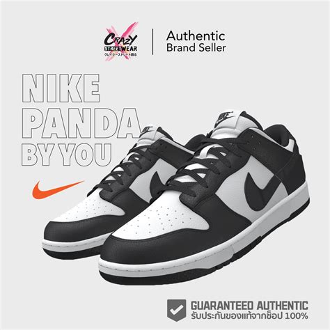 Nike Dunk Low By You Size Black White Panda Nike ID N7 Ready To Ship