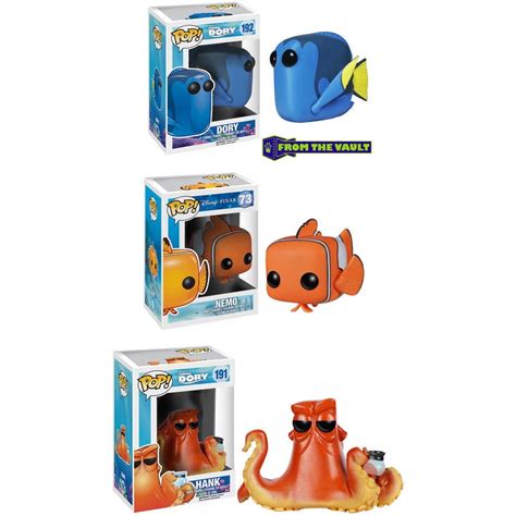 Funko Pop Finding Dory Disney Collectors Set Featuring Dory Nemo And