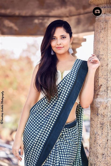 Anasuya Bharadwaj Latest Saree Stills Actress Doodles