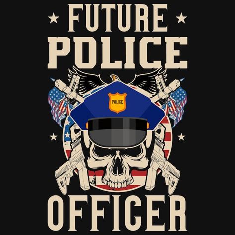 Premium Vector Future Police Officers Tshirt Design