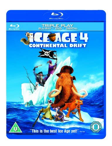 Ice Age 4 Continental Drift Triple Play Blu Ray Dvd Uv Copy