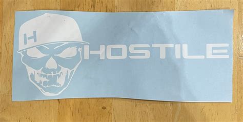 Hostile Wheels Decal Sticker Etsy