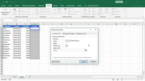 Validar Fechas Y Horas En Excel Youtube