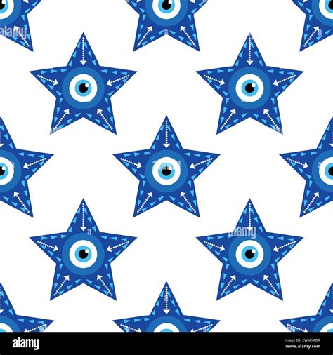 Evil Eye Magic Seamless Pattern Symbol Of Protection Turkish Souvenir