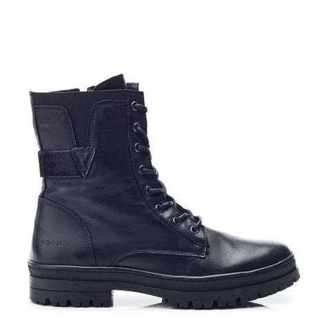 sh odcombe black leather boots  moda  pelle uk