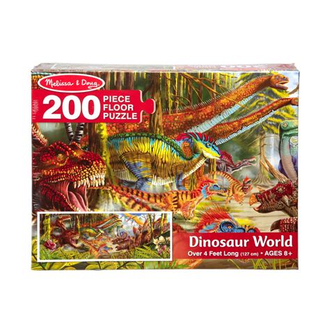 Melissa Doug Dinosaur World Jumbo Jigsaw Floor Puzzle Pcs Over