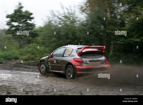 Nicholas Bernardi And Jean Marc Fortin In Peugeot 206 WRC Car Wales