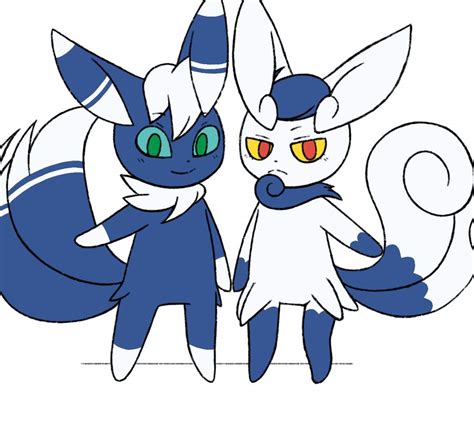 Fanart De Meowstic Hembra Y Macho Pok Mon En Espa Ol Amino