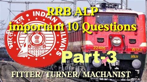 Rrb Alp Important Mcq Youtube