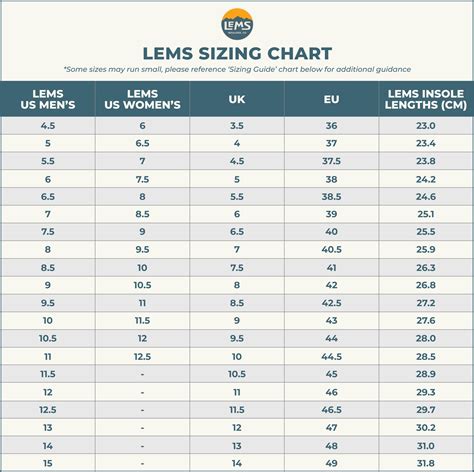 Footwear Size Chart How To Measure Shoe Size – Shoe Size Guide