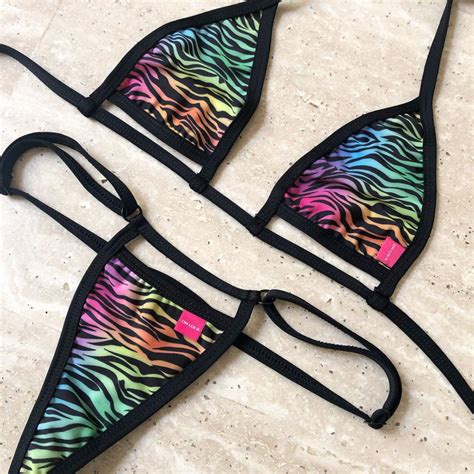 Naughty Prey Micro Bikini By OH LOLA SWIMWEAR New Hot Design