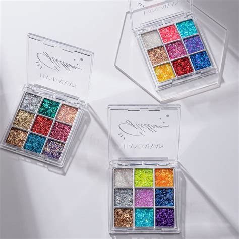 Niceface Paleta De Sombras De Ojos Con Purpurina Brillante De Colores