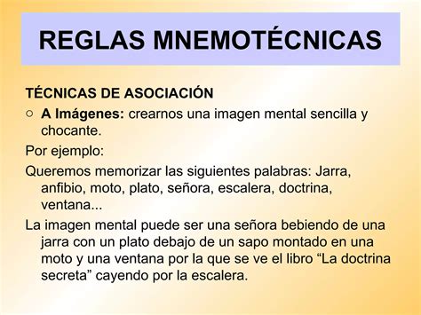 Resumen Y Memoria Reglas Mnemot Cnicas Ppt