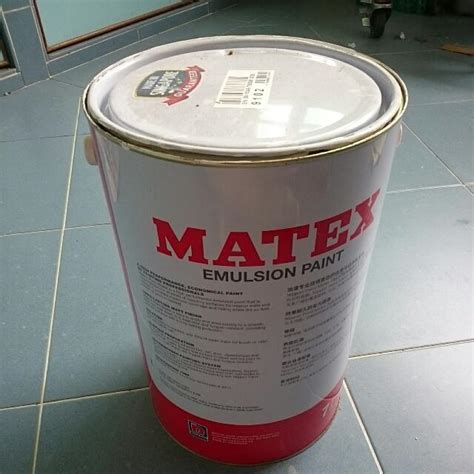 White Matex Emulsion Paint Nippon Paint Liter Three Quarters