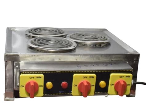 Commercial Electric Hot Plate Cook Top W With Heating Coils Of W SS Body At