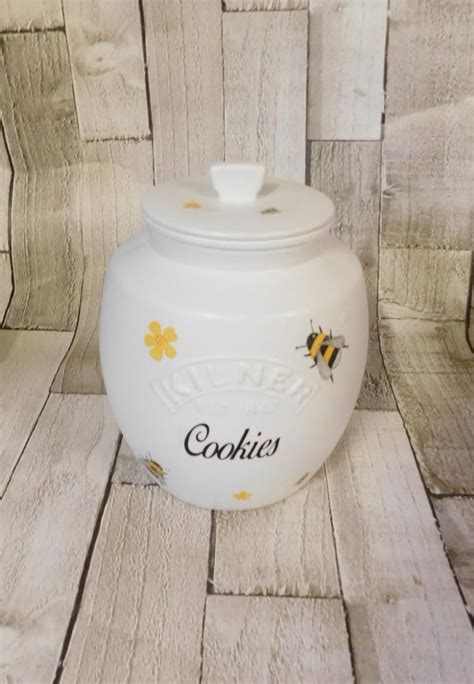 White Bumble Bee Cookie Jar 2 Litre Kilner Jar Biscuit Etsy In 2023