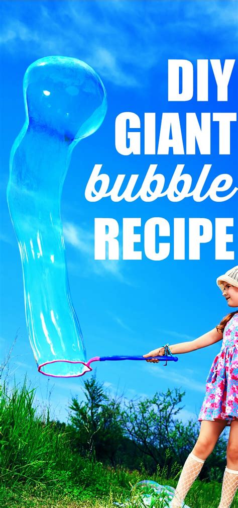 Diy Bubble Recipe Giant Bubbles My Life And Kids