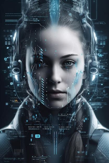 Um Cartaz Para O Filme Cyberpunk Foto Premium