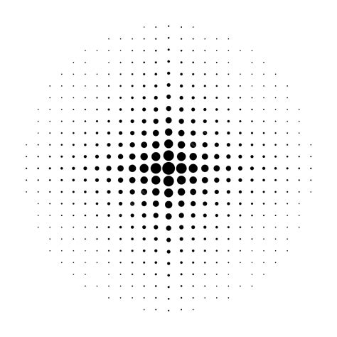 Halftone Circle Vector Illustration Circle Halftone Decoration PNG