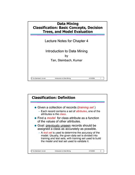 Solution Classification Basic Concepts Decision Trees And Model