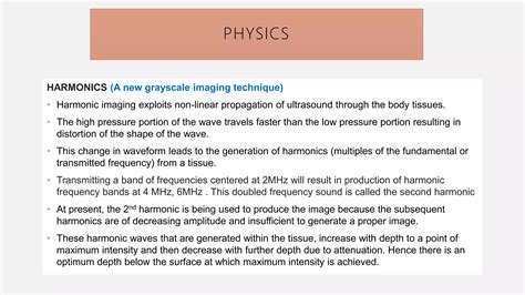 Tissue Harmonic Imaging PPT