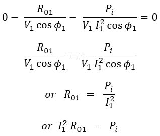 Efficiency Of Transformer Maximum Efficiency Condition